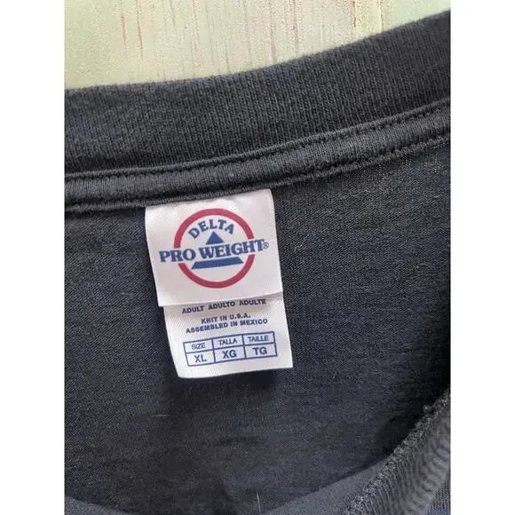 Vintage 2005 TOBY KEITH Live Honky Tonk U Tour Black T Shirt Sz XL Knit in USA - Picture 3 of 4